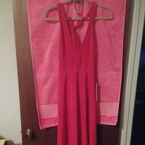 NWT J. CREW 100% SILK Lined POLYESTER HALTER DRESS